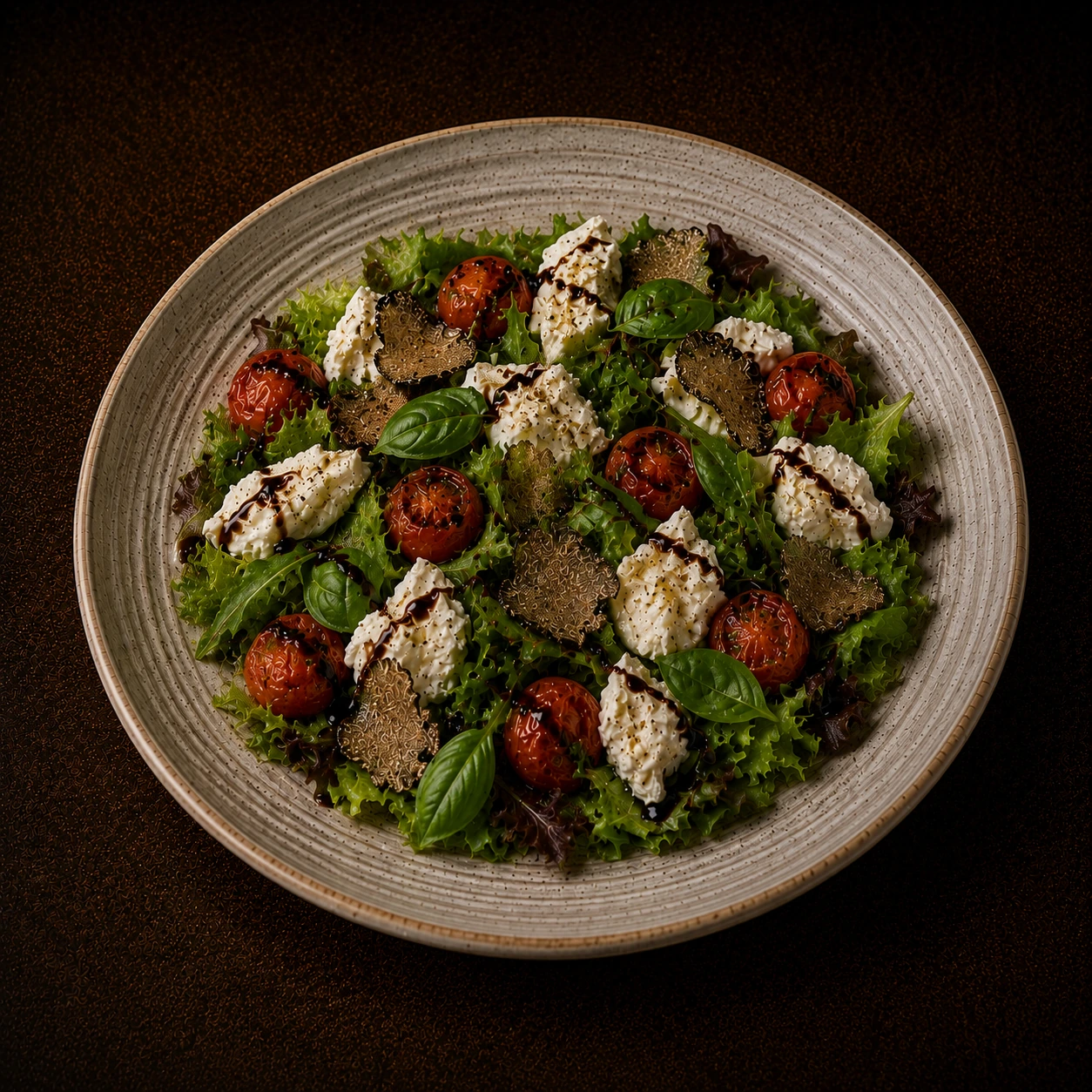 Foto do prato Salada Caprese Desconstruída